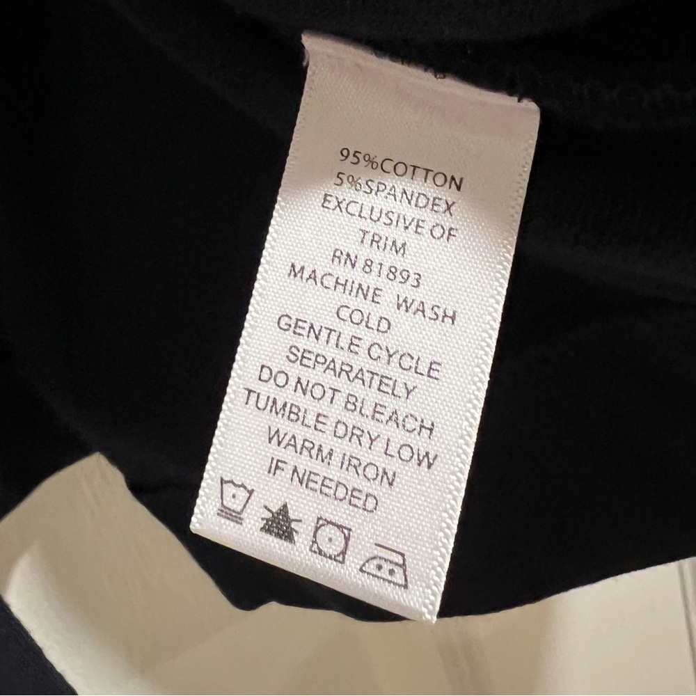Motto Jersey 3 Button Peplum Jacket Coat Navy Blue Cotton Blend Plus Size 1X - Picture 4 of 4